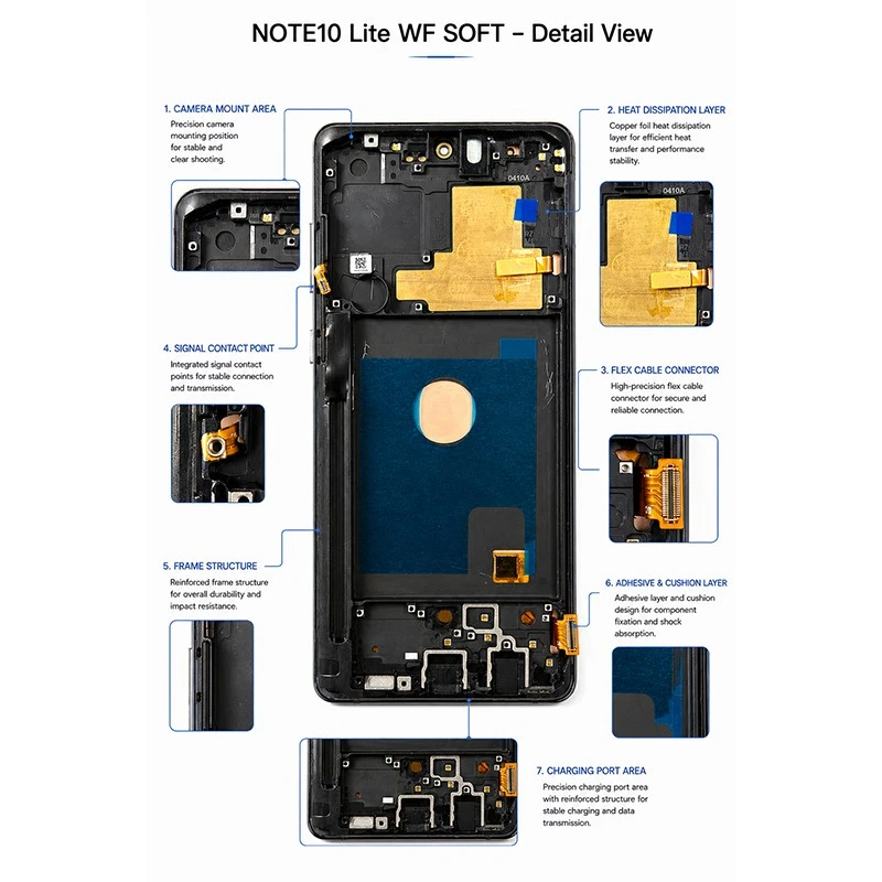 note10 lite wf soft screen components details note10 lite wf soft screen components details