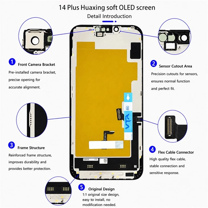 14 Plus OLED Connector & Flex Cable Details 14 Plus OLED Connector & Flex Cable Details