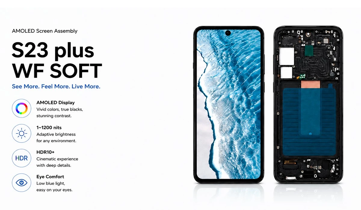 s23 plus wf soft screen main display features