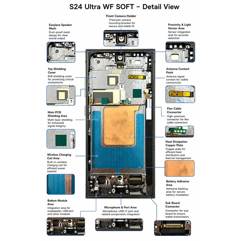 s24 ultra wf soft screen components details s24 ultra wf soft screen components details